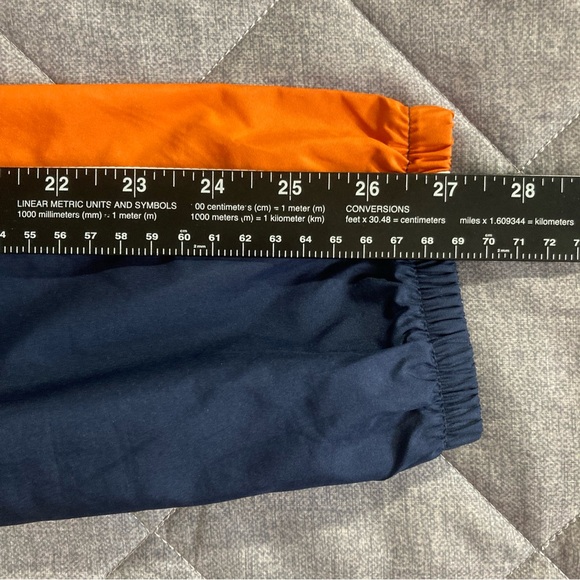 Nike Sportswear Windbreaker Blue Orange Size Large Full Zip Lightweight Jacket - Picture 9 of 11